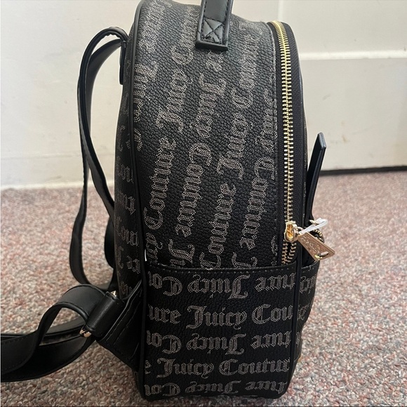 NWT Juicy Couture Gothic Dots Black/Taupe Bestsellers Pullout Pouch Backpack $99 - Picture 4 of 5